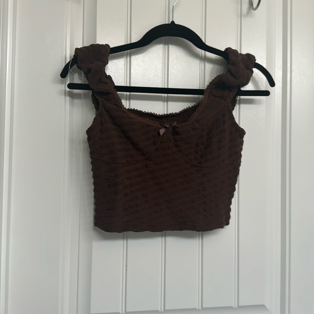 Cropped Brown Shirt